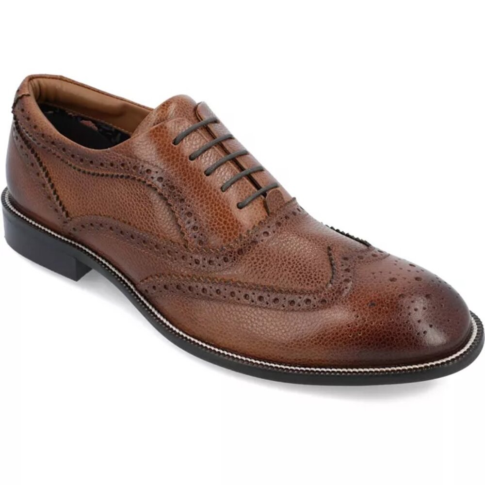 THOMAS & VINE Men's Garland Genuine Leather Oxford Dress Shoes